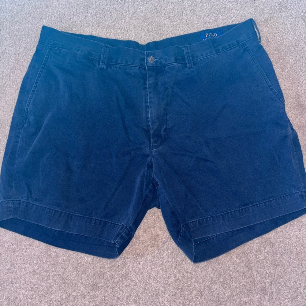 Polo by Ralph Lauren Blue Flat Front Shorts